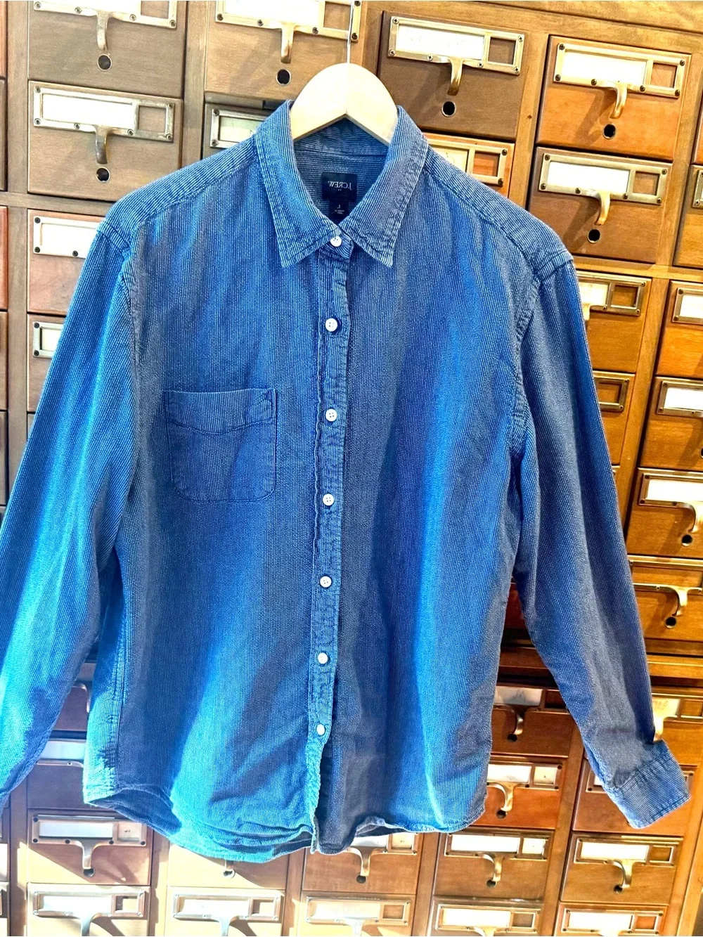 J. Crew Washed Blue Casual Button-Down Shirt